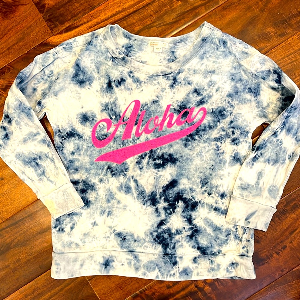 Crewcuts tie-dye, aloha T-shirt 🌺